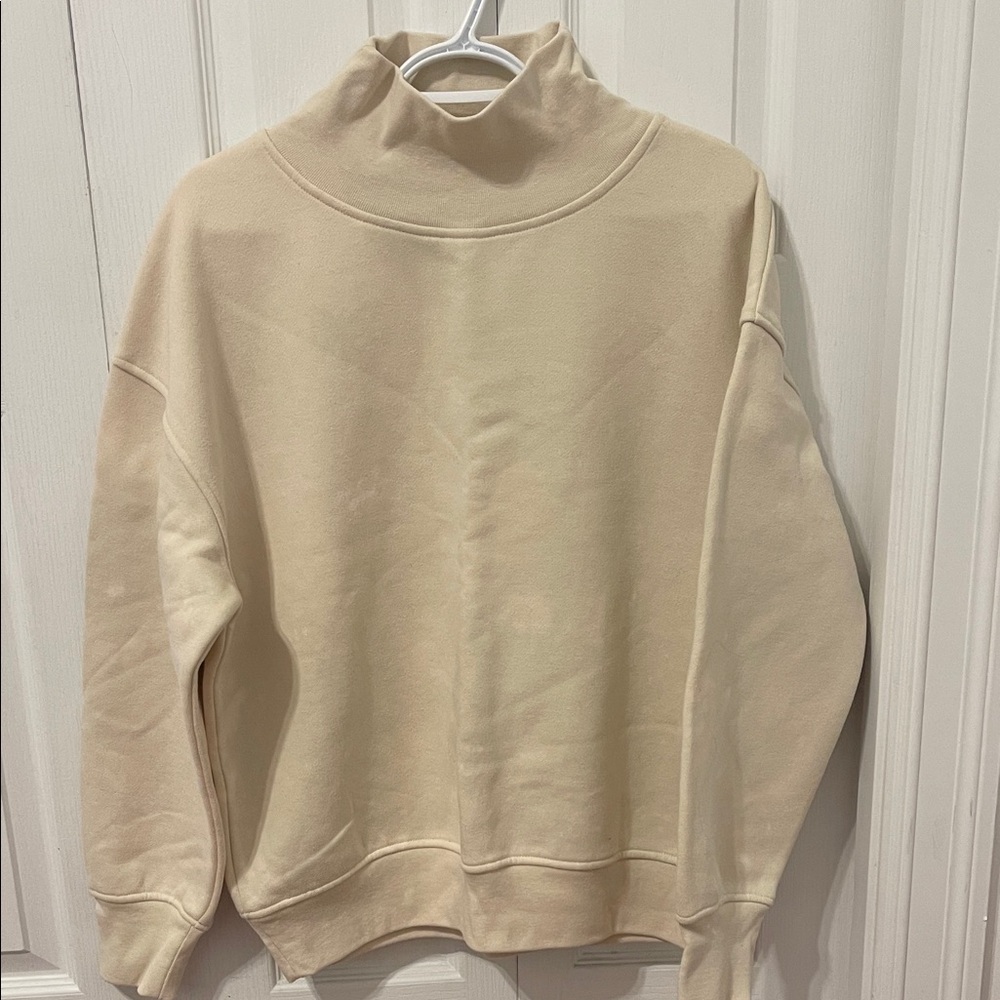 OAK Men's Turtleneck Sweater in Cream